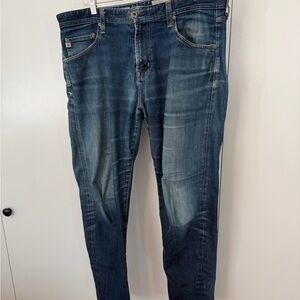 AG Mens Graduate Blue Jeans dark/mid wash